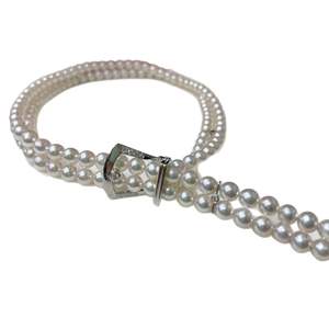 สร้อยคอไข่มุกน้ำจืดธรรมชาติคุณภาพสูง ขนาด 4.5-5 มม. ทรงเกือบกลม คัดเกรดอย่างดี พร้อมตัวล็อคทอง K-Gold ของขวัญไข่มุก - Product Image 5