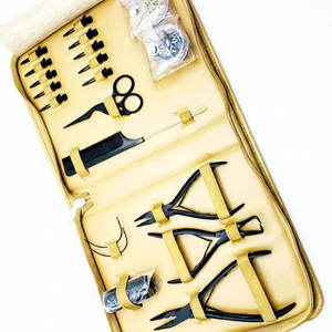 Kit d'outils d'extension capillaire de qualité professionnelle en acier inoxydable, outils d'installation de micro-anneaux, accessoires professionnels pour extensions capillaires - Product Image 2