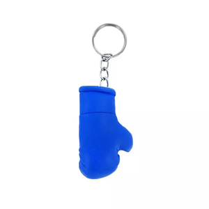 2025 Custom <b>Leather</b> Light Mini Boxing Gloves <b>Keychain</b> Letterpress Printed Simple Design High Quality Soft Gift Promotional Item - Product Image 4