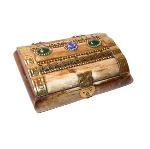 Boîte en os naturel pour le stockage de bijoux, boîte d'emballage de bijoux en bois de conception Multiple provenant de l'inde - Product Image 1