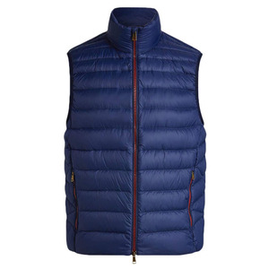 Gilet matelassé décontracté en toile pour homme, couleur unie, respirant, épais, avec fermeture éclair, prix de gros - Product Image 6