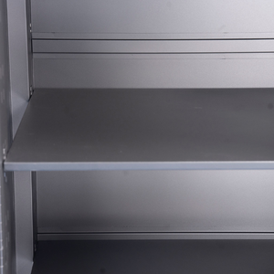 Wholesale Lockable 91cm 2 Shelves Matte Black Powder Coated Steel Tool <b>Cabinet</b> Upper <b>Cabinet</b> <b>for</b> Workshop <b>Garage</b> <b>Storage</b> OEM - Product Image 6