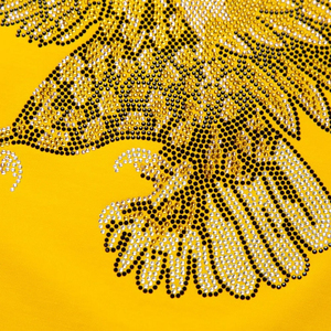 T-shirts en toile respirante de haute qualité 100% coton, coupe classique, été, strass, streetwear, décontracté, design personnalisé, col rond - Product Image 4