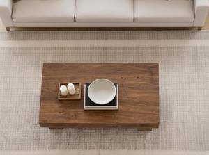 โต๊ะกาแฟไม้เนื้อแข็งแบบงานฝีมือ ทนทาน สร้างจากไม้เนื้อแข็ง พร้อมพื้นผิวด้านบนกว้าง ฐานมั่นคง และคุณภาพที่ยาวนาน - Product Image 2