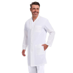 Bata de Laboratorio Blanca Clásica para Hombre – Uniforme Profesional para Médico - Product Image 3