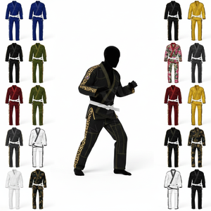 Uniforme de Artes Marciales Mixtas (MMA) y Jiu Jitsu para Adultos y Niños, Ligero, Personalizado, 100% Algodón, a la Moda - Product Image 1