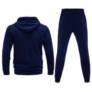 Ensemble de survêtement moderne pour homme, tendance, en mélange de coton respirant, coupe ajustée, veste à capuche zippée, pantalon de jogging, vêtements de sport décontractés et en solde - Product Image 2