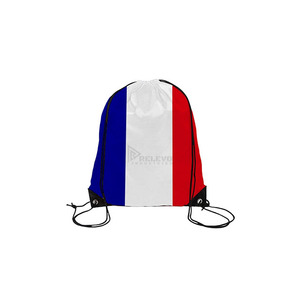 Custom Relevo Printed Waterproof Drawstring Sports <b>Backpack</b> Gym Sack Bag for Football <b>Training</b> Travel Storage - Product Image 4