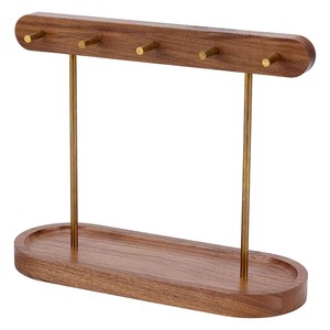 Walnut Wood wooden <b>key</b> holders and wall hooks OEM Custom Wholesale | Aqdus Saleem India - Product Image 2
