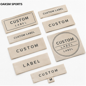 Etiquetas de tela personalizadas de alta densidad para ropa, con pliegue central y pliegue final, etiquetas principales de tela, etiquetas de instrucciones de lavado para camisetas y ropa deportiva - Product Image 1