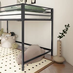 Letto a Castello Twin Loft Adam Junior in Metallo Nero - Product Image 4