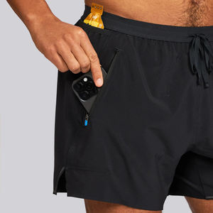 กางเกงขาสั้นลำลองผู้ชายผ้าแคนวาสผสมโพลีเอสเตอร์/คอตตอน เอวกลาง ผูกเชือก ปรับได้ ความยาวระดับเข่า พิมพ์โลโก้ตามสั่ง เป็นมิตรกับสิ่งแวดล้อม - Product Image 4