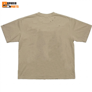 Camisetas Cortas de Moda Urbana para Hombre, Corte Regular, Logotipo Personalizado, 100% Algodón, Tejido de Punto, Impresión Serigráfica, Ecológicas - Product Image 4