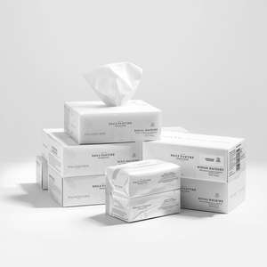 Pañuelos Faciales de Alta Absorbencia Empaquetados en Caja Moderna para el Cuidado Diario del Hogar y Espacios Comerciales - Product Image 1