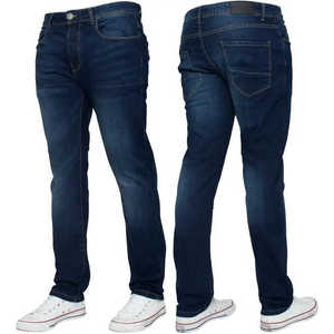 Jeans de Mezclilla Premium para Hombre, Corte Slim Fit, Azul Clásico, Pantalones Casuales Elegantes, Duraderos, Cómodos, a la Moda, Ropa Urbana - Product Image 4