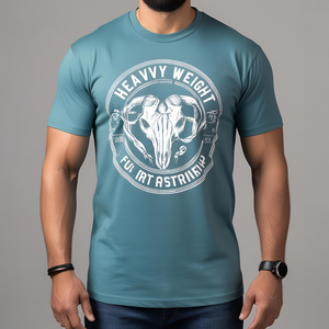 T-shirt pour homme en coton 100% lavé, style vintage, col rond, décontracté - Product Image 2