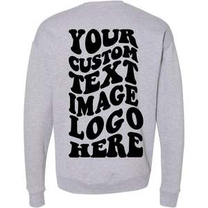 Unisex Bella Canvas 3945 Crewneck <b>Sweatshirts</b> Custom Custom Printing Logo Sponge Fleece XS-XL <b>Zipper</b> Enzyme Washed Dyed - Product Image 4