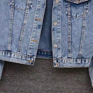 2025 New Fashion Design High Quality Winter Men Denim <b>Rhinestone</b> <b>Jacket</b> Crew Neck Custom Made 100% Cotton Wholesale Price - Product Image 5