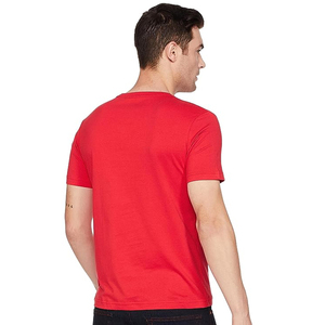 T-shirt blanc à col rond pour homme avec poche grise, vêtement décontracté d'été en polyester/coton, tricoté en tissu éponge, streetwear uni - Product Image 2