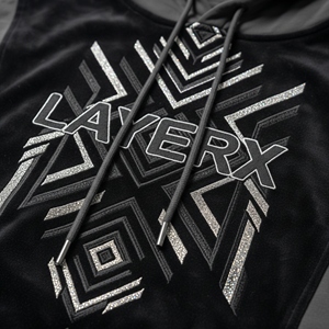 2026 Trendy Women Heavyweight <b>Hoodie</b> 500gsm Cotton Fleece 3D Embroidery Badge Punk Style Lined Breathable Pullover Manufacturer - Product Image 5