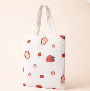 Customized logo Full-color Printing Letter Cotton Medium Canvas Tote <b>Bag</b> Zipper Closure Environmentally Friendly <b>Reusable</b> <b>bag</b> - Product Image 5