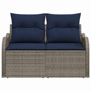 Canapé de jardin en polyrotin 47,64 x 24,41 x 27,17 po avec coussin – Collection Canapés de jardin - Product Image 3