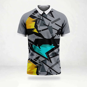 เสื้อฟุตบอลชาย EDGECO สีดำเหลือง แขนสั้น คอปกพับได้ พิมพ์ลายแบบ Sublimation ระบายอากาศได้ดี ซับเหงื่อ ผลิตจากผ้าฝ้าย 100% - Product Image 4