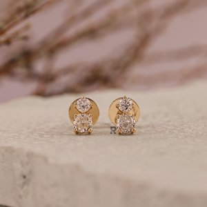 Round & Cushion Shape 0.4ct 0.5ct 1ct 2ct 2.80ct 4ct Lab Grown Diamond 10k 14k 18k Gold & PLT950 Drop <b>Fine</b> <b>Earrings</b> for Women - Product Image 1