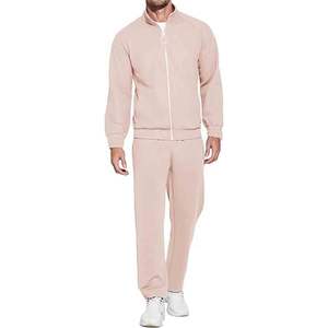 Ensemble de survêtement décontracté pour homme, 2 pièces, avec fermeture éclair intégrale, pour le jogging et le sport - Product Image 1