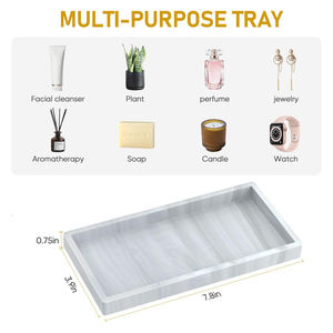 Plateau de service rectangulaire en onyx marbré, design moderne, grande dalle, finition antique, pour la cuisine et le salon - Product Image 5