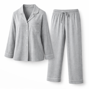 Pijamas de Algodón Elegantes de Verano y Primavera para Mujer, Servicio OEM, Ropa de Dormir Transpirable de Secado Rápido, Venta al Por Mayor - Product Image 3