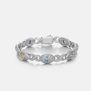 RB Gems Custom VVS Diamond Bezel Set Iced Out Cuban <b>Bracelet</b> 14K <b>Gold</b> GIA Certified Heart Cut Romantic Gift Jewelry for Men - Product Image 4