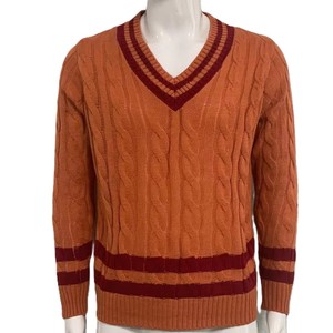 Cardigan unisexe en laine/acrylique de qualité supérieure pour garçons et filles, respirant, séchage rapide, col en V, broderie/chenille, idéal pour l'automne - Product Image 2