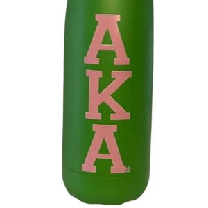 Botella de Agua de Acero Inoxidable AKA, Rosa Verde, Aislada, 17 oz, Reutilizable, a Prueba de Fugas, Botella de Viaje - Product Image 4