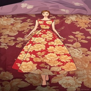 Nueva Tela Ligera de Georgette 100% Viscosa con Diseño Hermoso y Estampado Digital para Confección de Prendas y Vestidos - Product Image 1