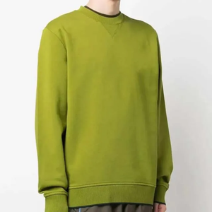 Sweat-shirt tricoté unisexe classique décontracté à manches régulières, couleur unie, coupe oversize, avec badges au col, pour l'automne - Product Image 3