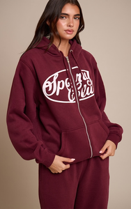 Sweat-shirts à capuche zippés pour femmes, personnalisables avec logo, en molleton 100% coton épais, respirants, coupe oversize, pour l'hiver, fabricant OEM - Product Image 4