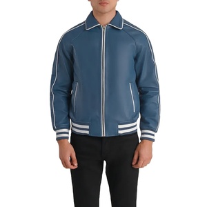 Chaqueta de Cuero Varsity para Hombre, Material Duradero, Precio al por Mayor, Logotipo/Colores Personalizados, Antiarrugas, Alta Calidad - Product Image 1