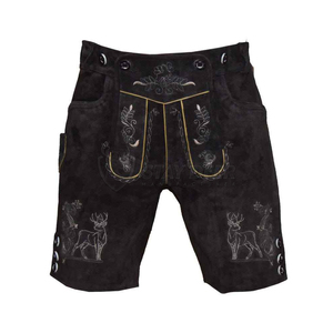 Elegancia alpina tradicional, pantalones de cuero de cabra, auténtico atuendo de herencia alemana. - Product Image 6