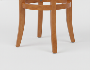 Mesa de Centro Moderna Redonda de Madera de Caucho con Base Redonda para Muebles de Sala de Estar - Product Image 1