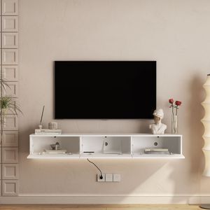 Mobile TV Moderno da Parete da 67 Pollici con LED a 16 Colori, Mobile Intrattenimento da 55, 60, 65 Pollici - Product Image 4