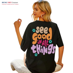 Camiseta extragrande Colorblock de 100 por ciento de algodón con gráficos retro de Halloween - Product Image 4