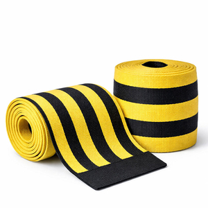 Direct usine Bandes de soutien du coude rayées, élastiques et robustes pour haltérophilie, Fabricant - Product Image 3