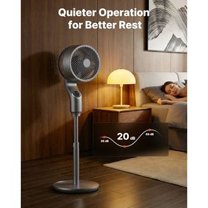 Ventilador de Pedestal Inteligente de 9 Pulgadas con Oscilación de 80 Grados, Motor DC Silencioso, Control Remoto, 9 Velocidades y 4 Modos Inteligentes - Product Image 5