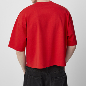 Camisetas para hombre, corte cuadrado, holgadas, manga corta, algodón suave, tela transpirable, estilo casual, cómodas para el día a día. - Product Image 5