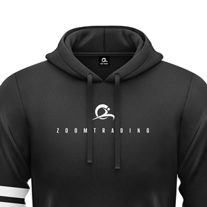 Sudadera con Capucha Negra para Mujer Zoom Trading, con Logotipo Blanco en la Manga, Diseño con Estampado Frontal, Corte Regular, para Otoño, 100% Algodón - Product Image 5