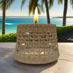 Pantallas de Lámparas Decorativas Redondas Marrones Ecológicas, Decoración de Iluminación Sostenible para Restaurantes, Hoteles y Áreas Recreativas - Product Image 2