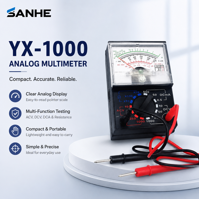 Pointer Multimeter Student Teaching Maintenance Digital Current Display Small Portable Weizheng 110A Voltmeter