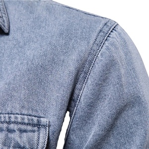 Chaqueta Vaquera Unisex 100% Algodón, Estilo Urbano, Color Sólido, Bolsillos, Grosor Estándar, Ecológica, Transpirable, para Primavera y Aire Libre - Product Image 5