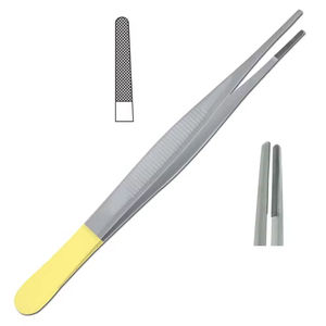 Pinces de dissection standard T/C, instruments chirurgicaux manuels réutilisables, poignée de type pouce pour appliquer et retirer les pansements - Product Image 5